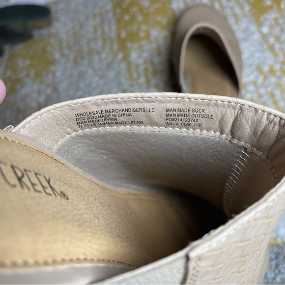 Falls Creek Womens Size 11 Willa Faux Leather Clog Slip On Shoe Tan - Picture 7 of 7